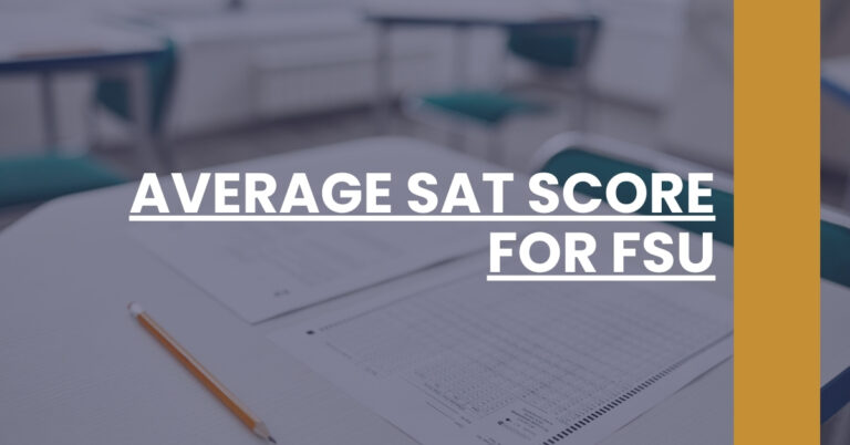 Average SAT Score For FSU Feature Image