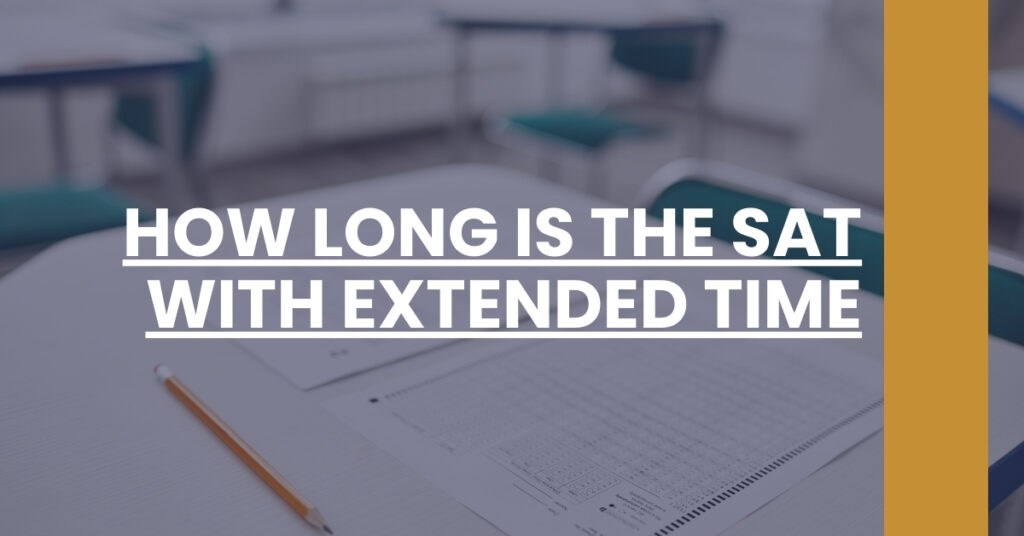 How Long Is The SAT With Extended Time Feature Image