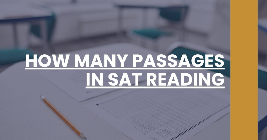 How Many Passages In SAT Reading Feature Image