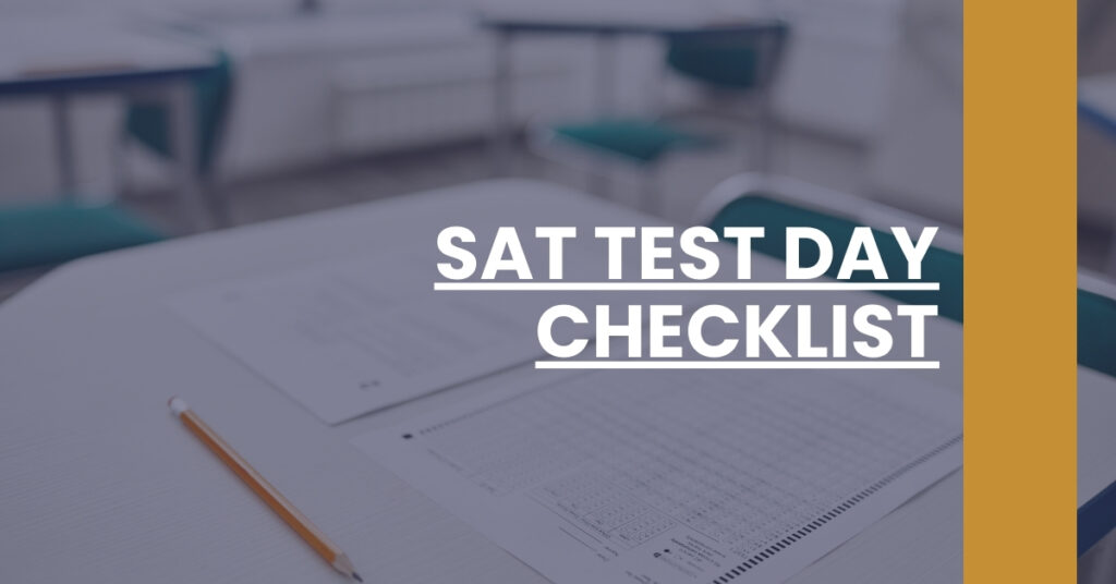 SAT Test Day Checklist Feature Image