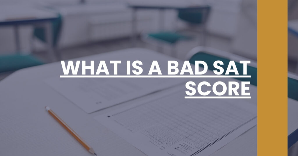 What Is A Bad SAT Score Feature Image