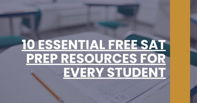 10 Essential Free SAT Prep Resources for Every Student Feature Image