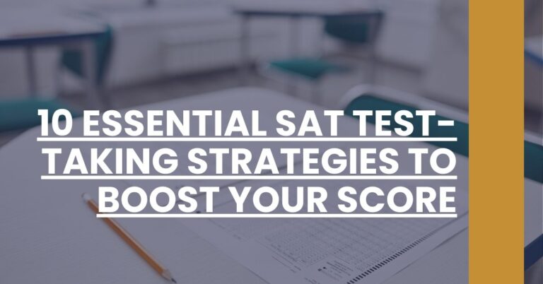 10 Essential SAT Test-Taking Strategies to Boost Your Score Feature Image