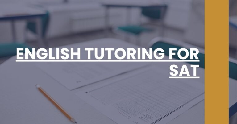 English Tutoring for SAT Feature Image