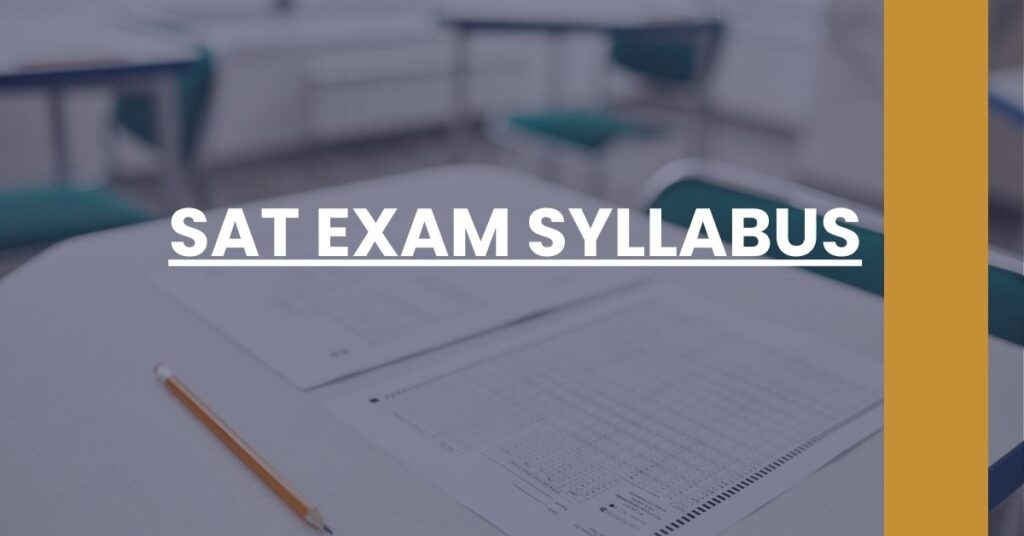 SAT Exam Syllabus Feature Image