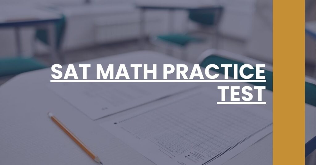 SAT Math Practice Test Feature Image